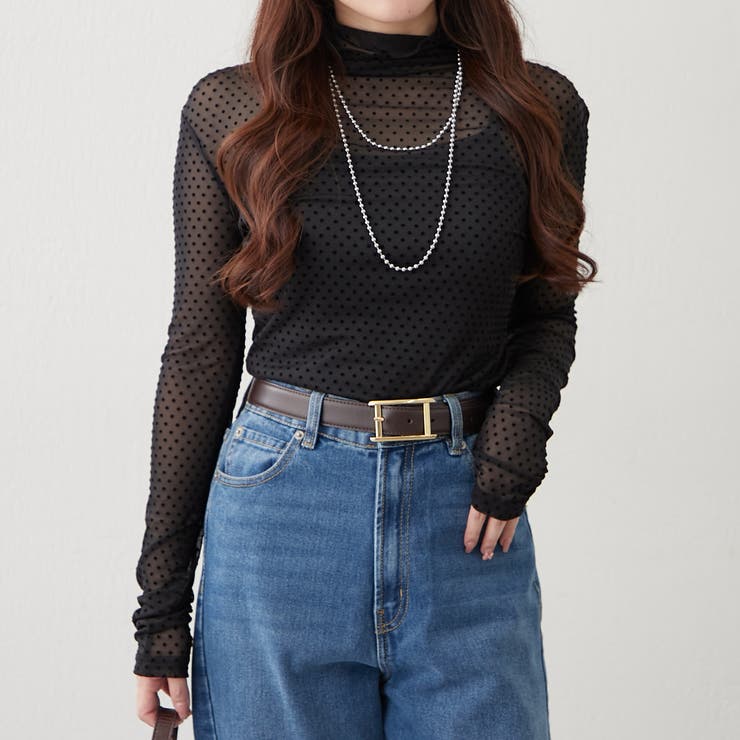 ドットチュールハイネックプルオーバー | RMAF　NICE CLAUP / OLIVE des OLIVE | 詳細画像16 