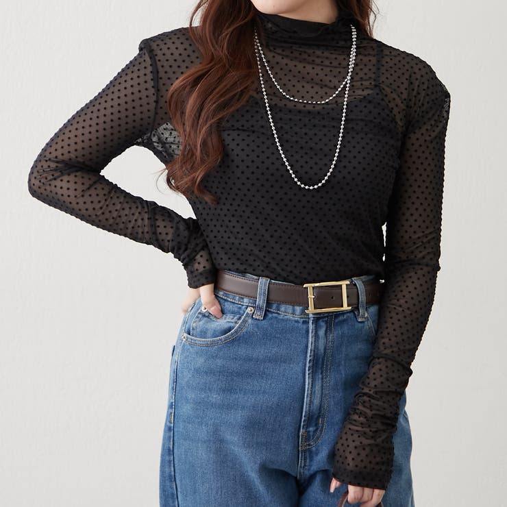 ドットチュールハイネックプルオーバー | RMAF　NICE CLAUP / OLIVE des OLIVE | 詳細画像17 