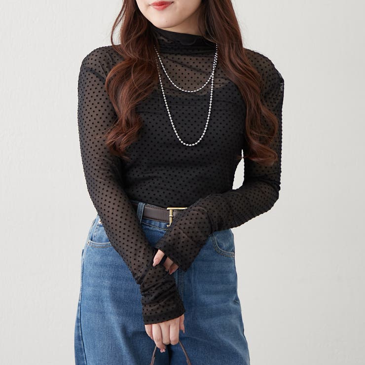 ドットチュールハイネックプルオーバー | RMAF　NICE CLAUP / OLIVE des OLIVE | 詳細画像19 