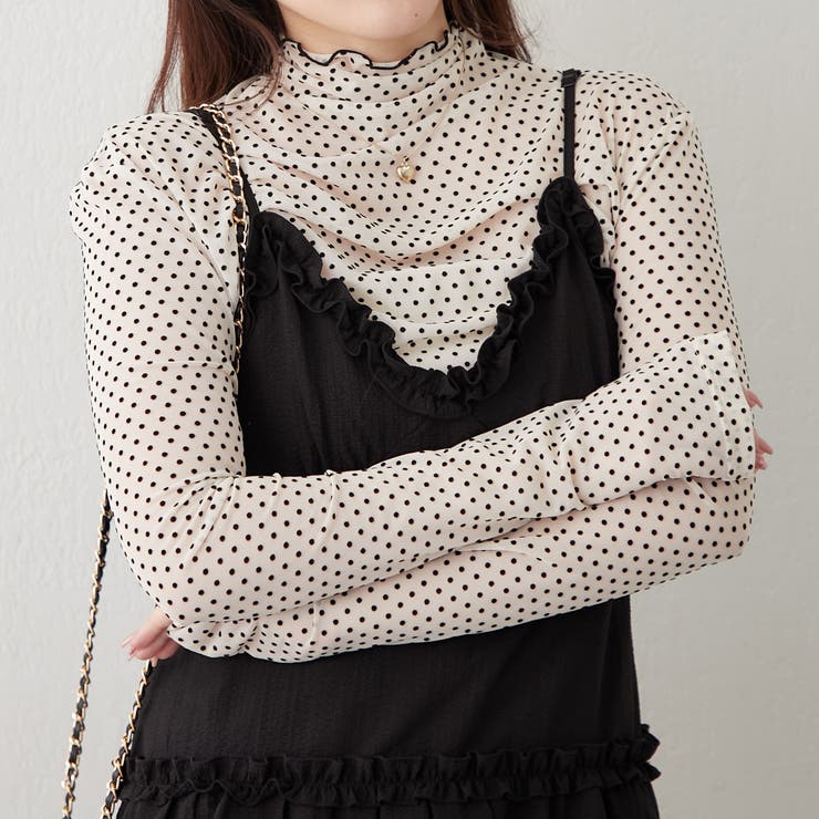 ドットチュールハイネックプルオーバー | RMAF　NICE CLAUP / OLIVE des OLIVE | 詳細画像2 