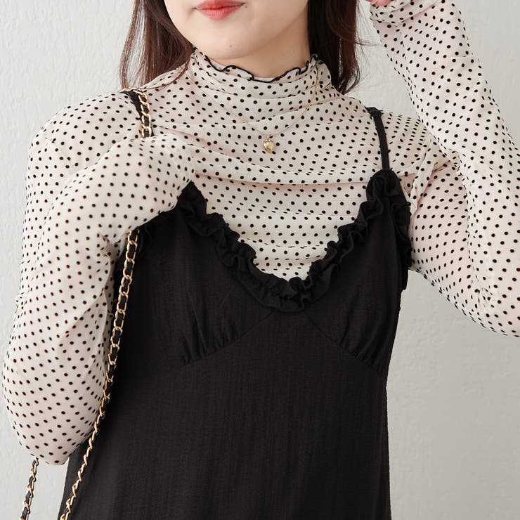 ドットチュールハイネックプルオーバー | RMAF　NICE CLAUP / OLIVE des OLIVE | 詳細画像3 