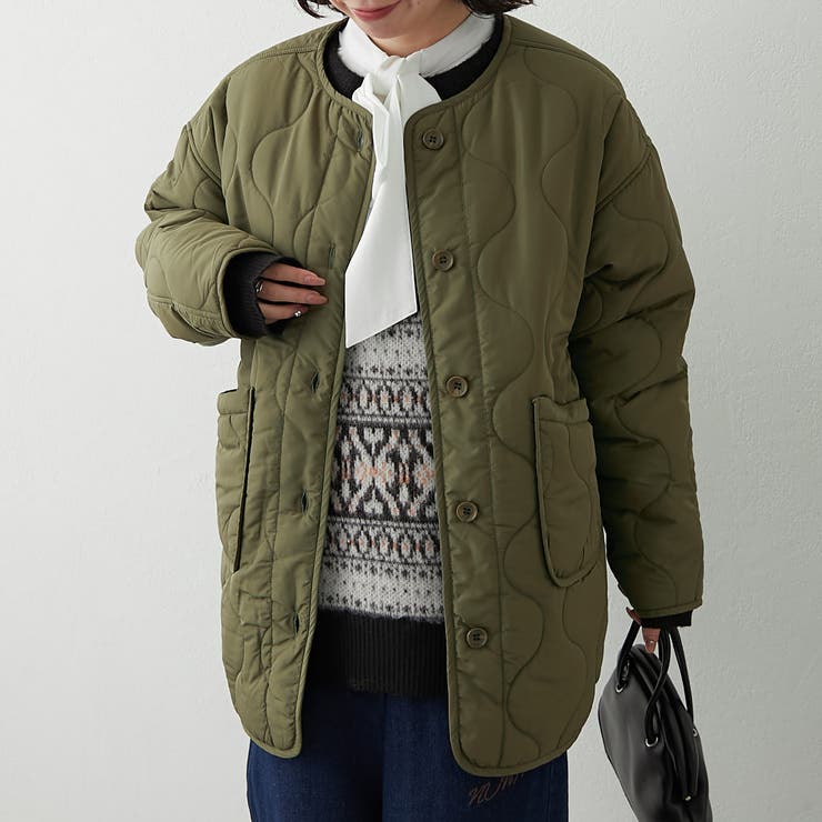 カーキ | キルティングブルゾン | RMAF　NICE CLAUP / OLIVE des OLIVE