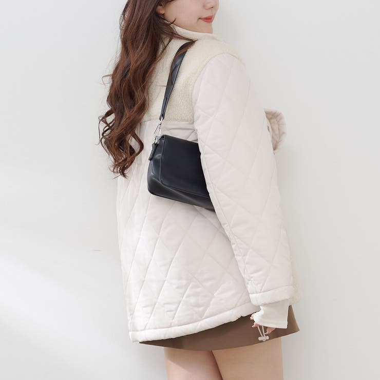 ボア×キルト切替スタンドブルゾン | RMAF　NICE CLAUP / OLIVE des OLIVE | 詳細画像8 