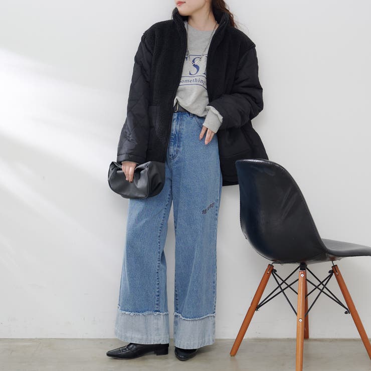 ボア×キルト切替スタンドブルゾン | RMAF　NICE CLAUP / OLIVE des OLIVE | 詳細画像29 