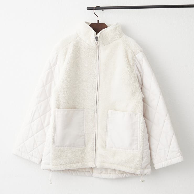 ボア×キルト切替スタンドブルゾン | RMAF　NICE CLAUP / OLIVE des OLIVE | 詳細画像30 