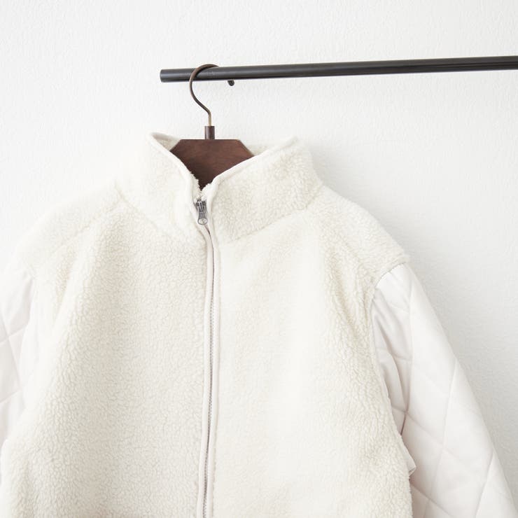 ボア×キルト切替スタンドブルゾン | RMAF　NICE CLAUP / OLIVE des OLIVE | 詳細画像31 