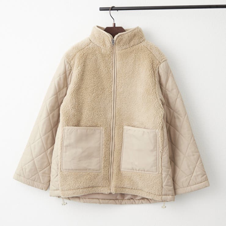 ボア×キルト切替スタンドブルゾン | RMAF　NICE CLAUP / OLIVE des OLIVE | 詳細画像32 