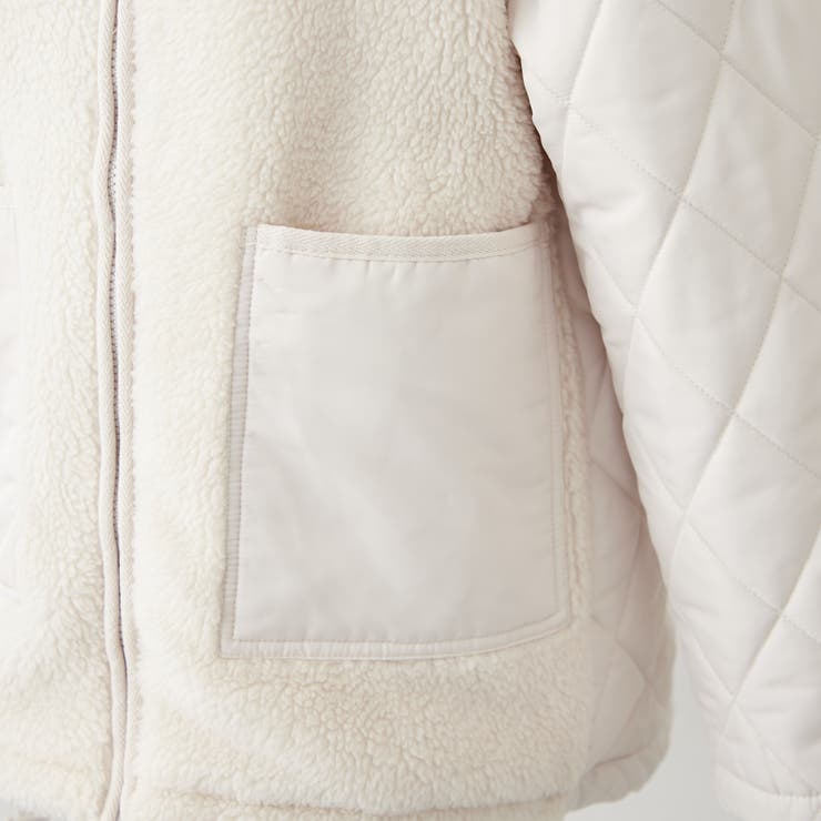 ボア×キルト切替スタンドブルゾン | RMAF　NICE CLAUP / OLIVE des OLIVE | 詳細画像36 