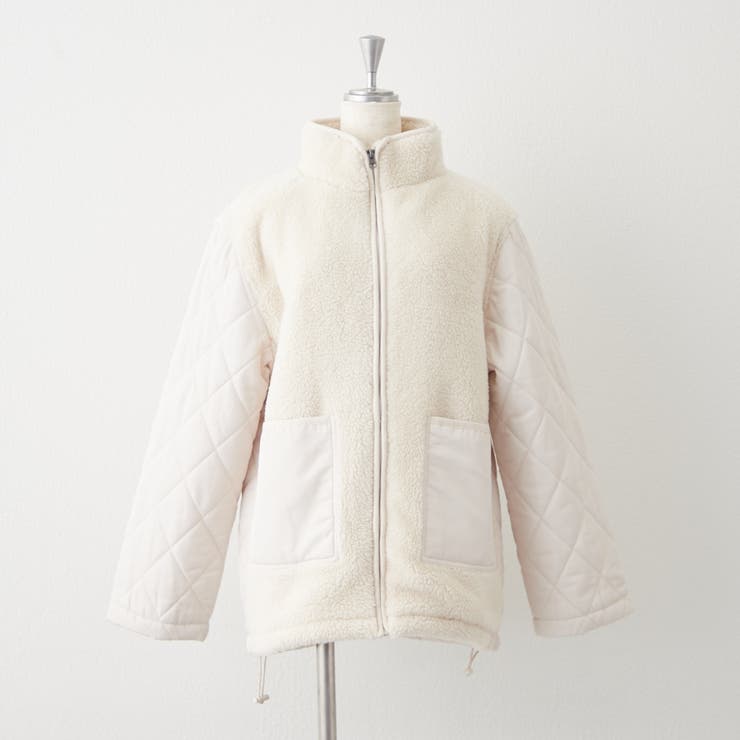 ボア×キルト切替スタンドブルゾン | RMAF　NICE CLAUP / OLIVE des OLIVE | 詳細画像38 