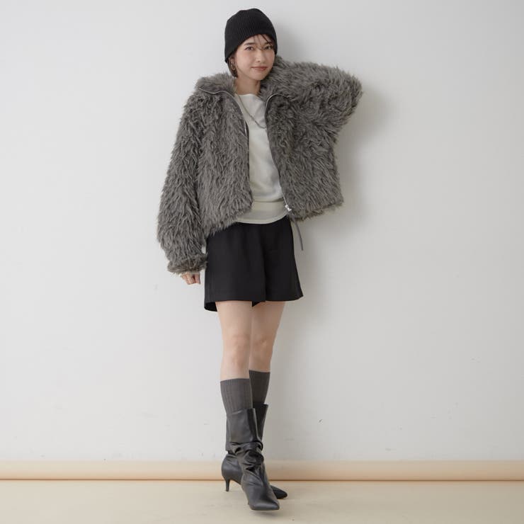 【nane】ミックスファーブルゾン | RMAF　NICE CLAUP / OLIVE des OLIVE | 詳細画像12 