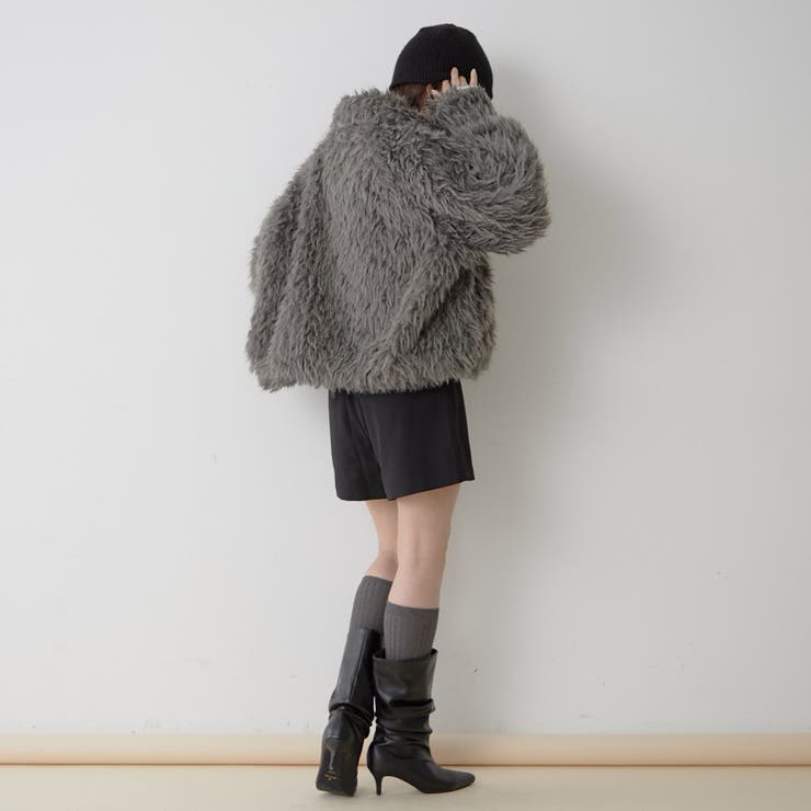 【nane】ミックスファーブルゾン | RMAF　NICE CLAUP / OLIVE des OLIVE | 詳細画像15 