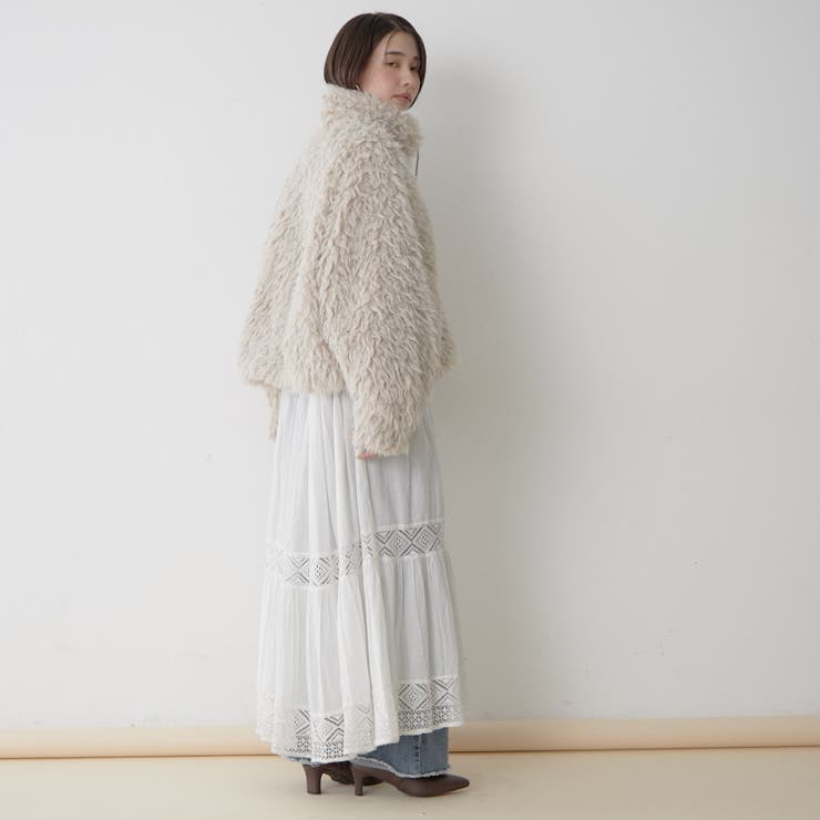 【nane】ミックスファーブルゾン | RMAF　NICE CLAUP / OLIVE des OLIVE | 詳細画像24 