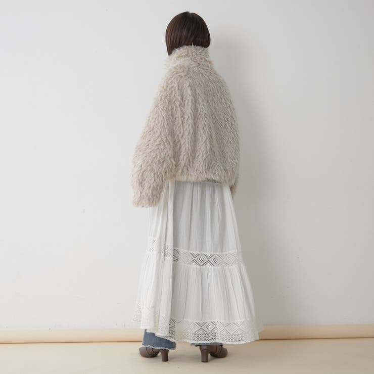 【nane】ミックスファーブルゾン | RMAF　NICE CLAUP / OLIVE des OLIVE | 詳細画像25 