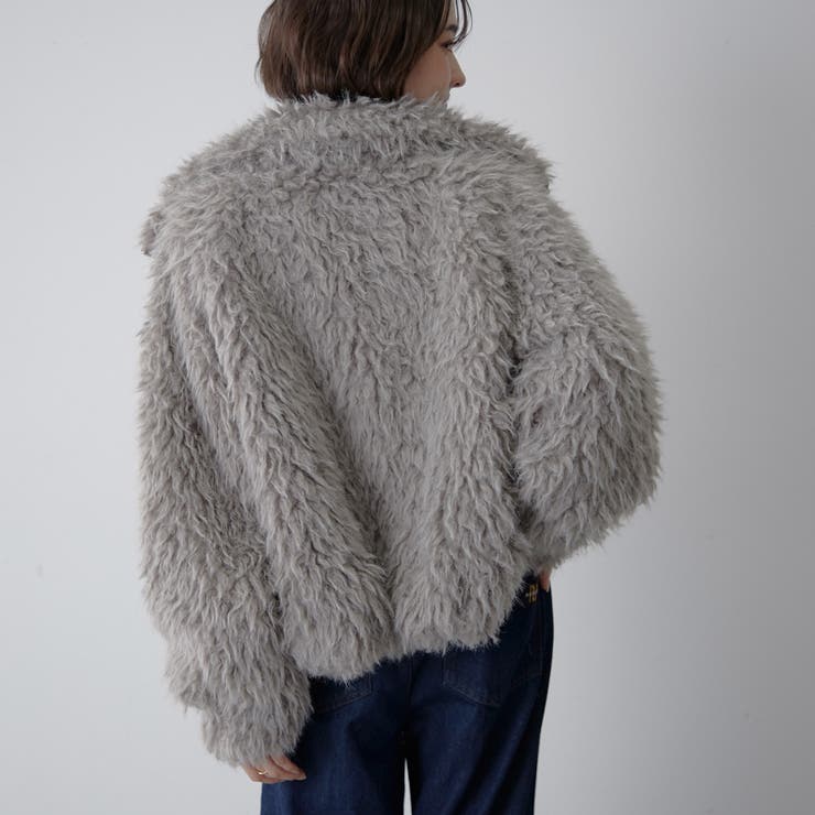 【nane】ミックスファーブルゾン | RMAF　NICE CLAUP / OLIVE des OLIVE | 詳細画像30 