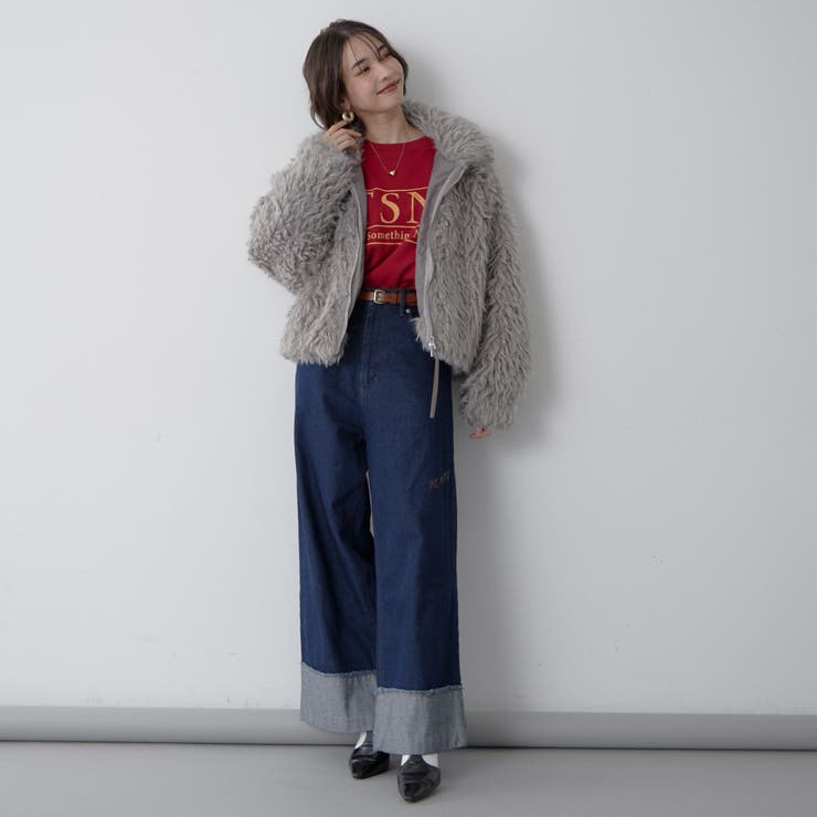 【nane】ミックスファーブルゾン | RMAF　NICE CLAUP / OLIVE des OLIVE | 詳細画像32 