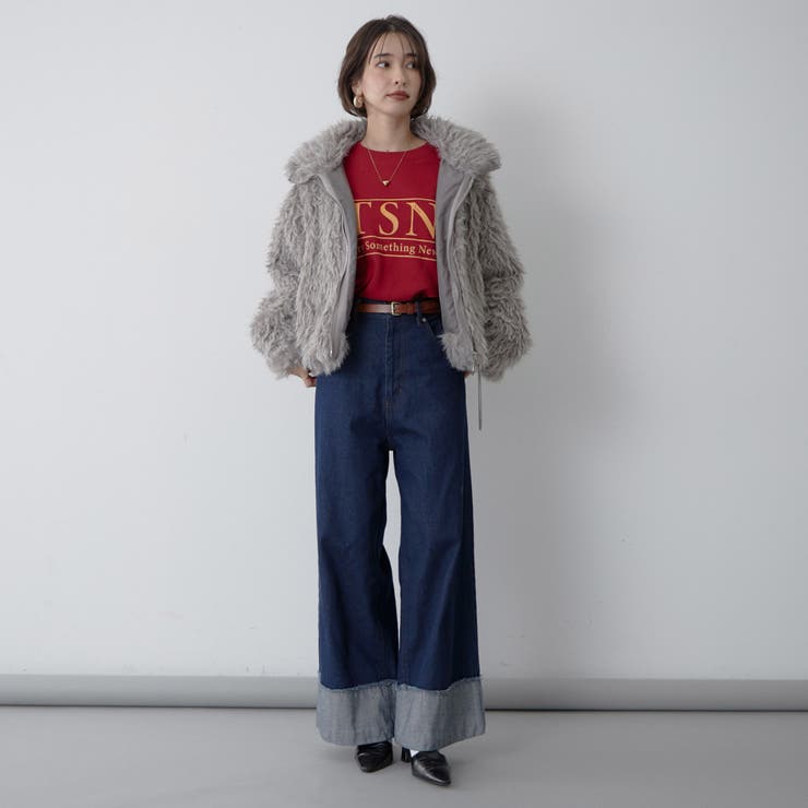 【nane】ミックスファーブルゾン | RMAF　NICE CLAUP / OLIVE des OLIVE | 詳細画像33 