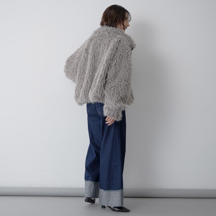 【nane】ミックスファーブルゾン | RMAF　NICE CLAUP / OLIVE des OLIVE | 詳細画像35 