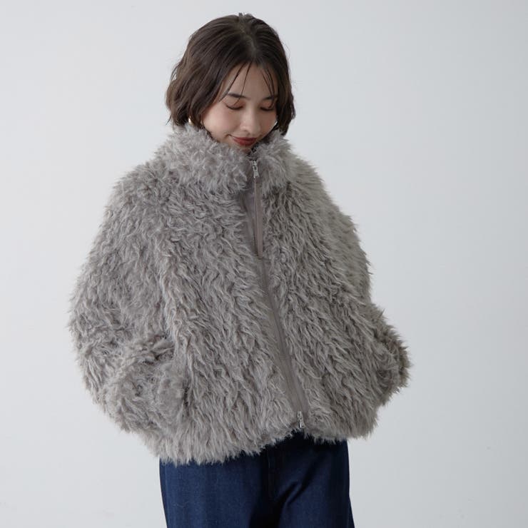 【nane】ミックスファーブルゾン | RMAF　NICE CLAUP / OLIVE des OLIVE | 詳細画像36 