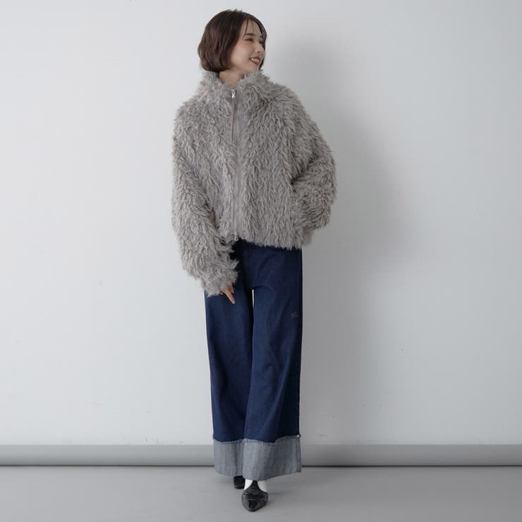 【nane】ミックスファーブルゾン | RMAF　NICE CLAUP / OLIVE des OLIVE | 詳細画像39 