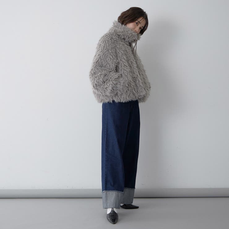 【nane】ミックスファーブルゾン | RMAF　NICE CLAUP / OLIVE des OLIVE | 詳細画像40 