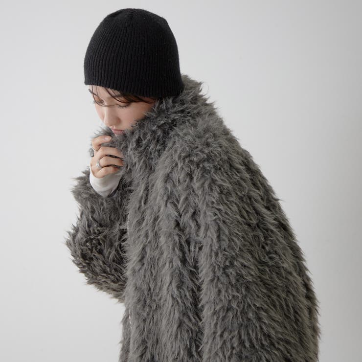 【nane】ミックスファーブルゾン | RMAF　NICE CLAUP / OLIVE des OLIVE | 詳細画像3 