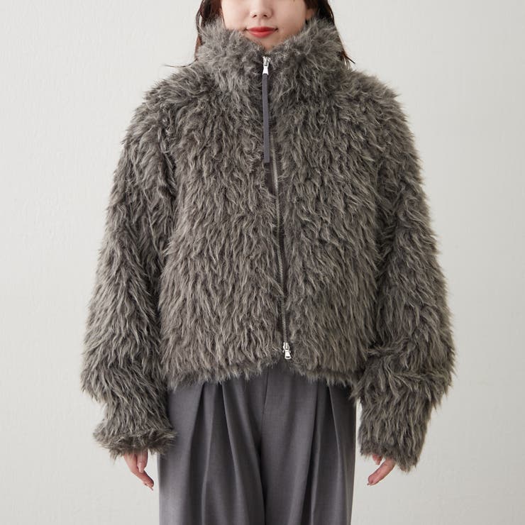 【nane】ミックスファーブルゾン | RMAF　NICE CLAUP / OLIVE des OLIVE | 詳細画像44 