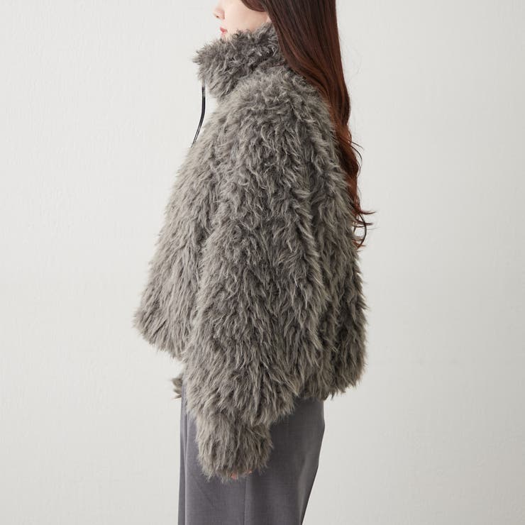 【nane】ミックスファーブルゾン | RMAF　NICE CLAUP / OLIVE des OLIVE | 詳細画像45 