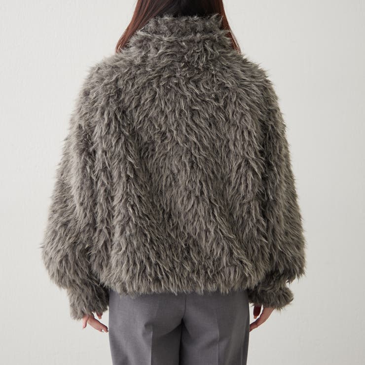 【nane】ミックスファーブルゾン | RMAF　NICE CLAUP / OLIVE des OLIVE | 詳細画像46 