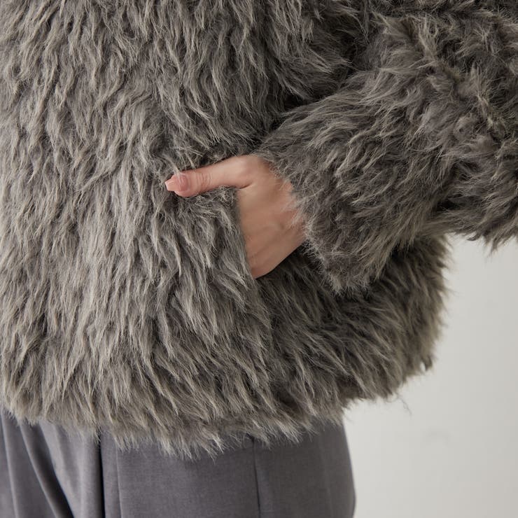 【nane】ミックスファーブルゾン | RMAF　NICE CLAUP / OLIVE des OLIVE | 詳細画像49 