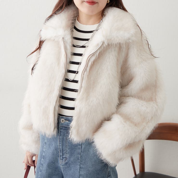 ミックスファー2WAYブルゾン | RMAF　NICE CLAUP / OLIVE des OLIVE | 詳細画像2 