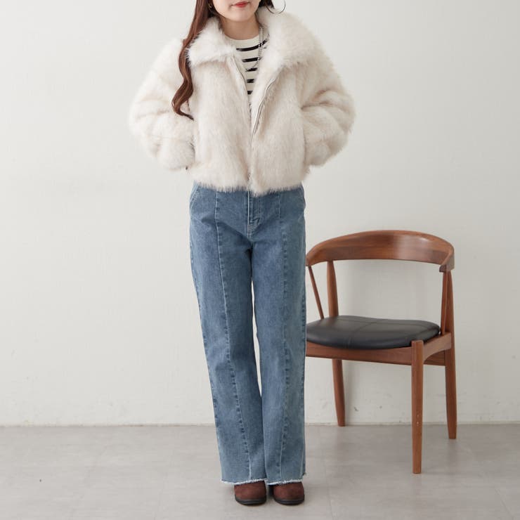 ミックスファー2WAYブルゾン | RMAF　NICE CLAUP / OLIVE des OLIVE | 詳細画像9 