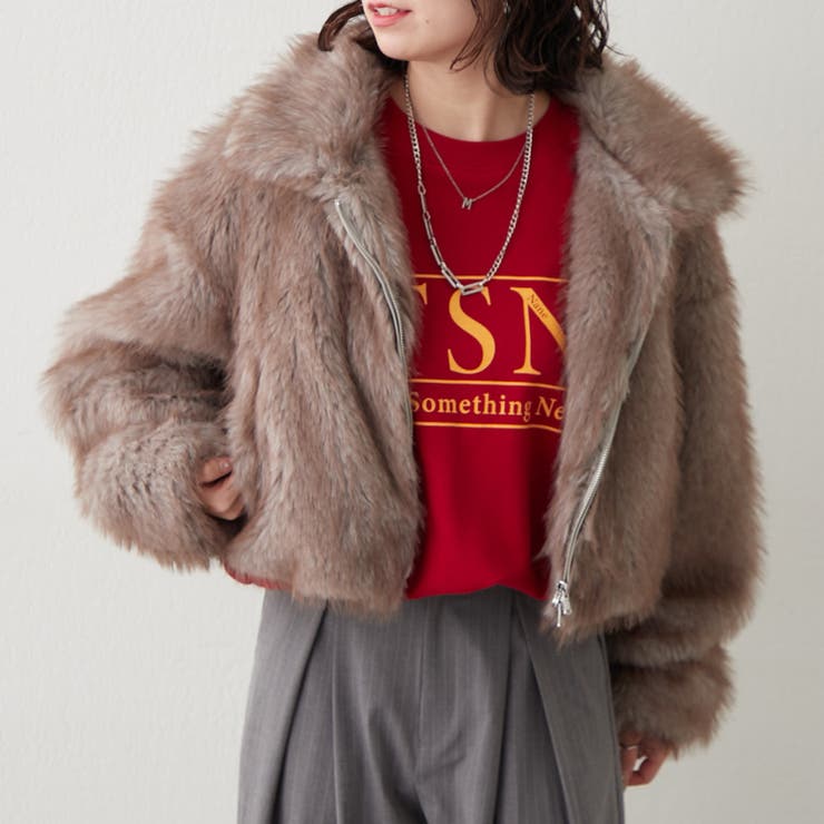 ミックスファー2WAYブルゾン | RMAF　NICE CLAUP / OLIVE des OLIVE | 詳細画像15 