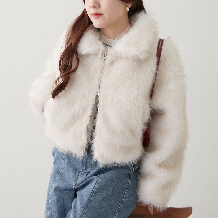 ミックスファー2WAYブルゾン | RMAF　NICE CLAUP / OLIVE des OLIVE | 詳細画像4 