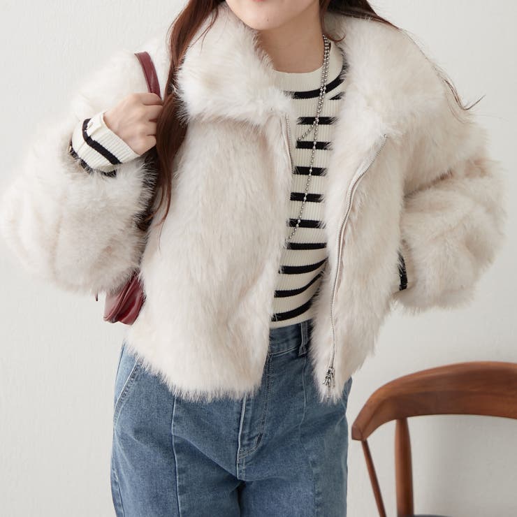 ミックスファー2WAYブルゾン[品番：OLOW0016878]｜RMAF NICE CLAUP