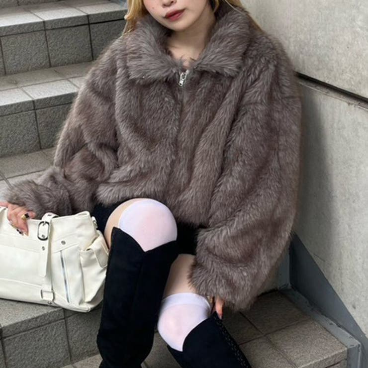 ミックスファー2WAYブルゾン[品番：OLOW0016878]｜RMAF NICE CLAUP