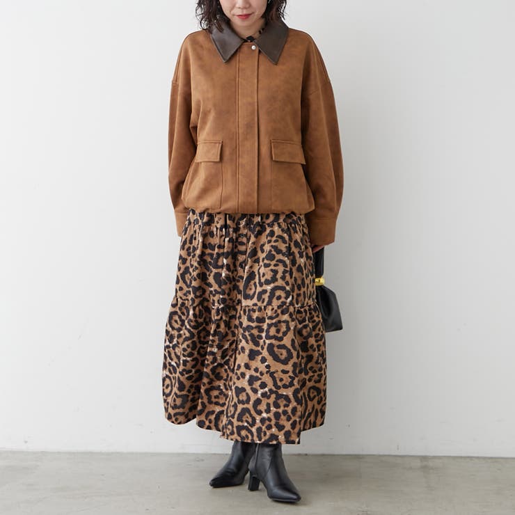 衿合皮ステンカラーブルゾン | RMAF NICE CLAUP / OLIVE des OLIVE | 詳細画像13