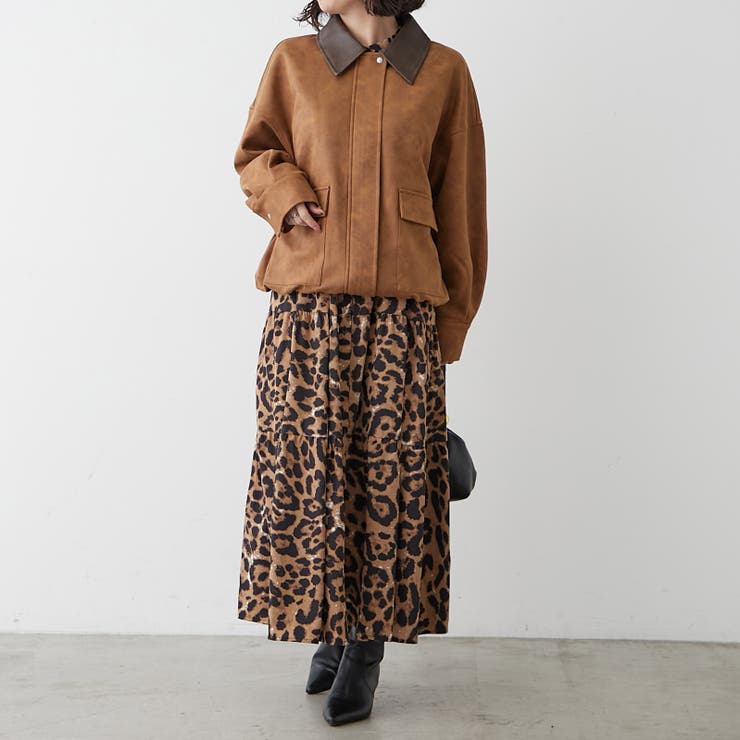 衿合皮ステンカラーブルゾン | RMAF NICE CLAUP / OLIVE des OLIVE | 詳細画像14