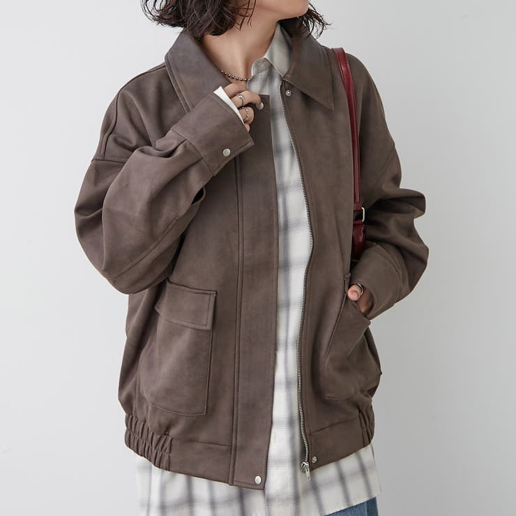 衿合皮ステンカラーブルゾン | RMAF NICE CLAUP / OLIVE des OLIVE | 詳細画像17