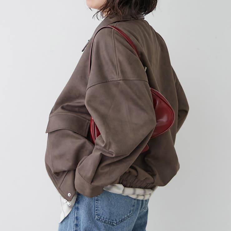 衿合皮ステンカラーブルゾン | RMAF NICE CLAUP / OLIVE des OLIVE | 詳細画像19