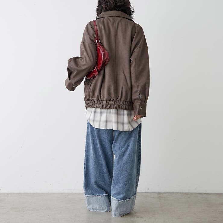 衿合皮ステンカラーブルゾン | RMAF NICE CLAUP / OLIVE des OLIVE | 詳細画像24