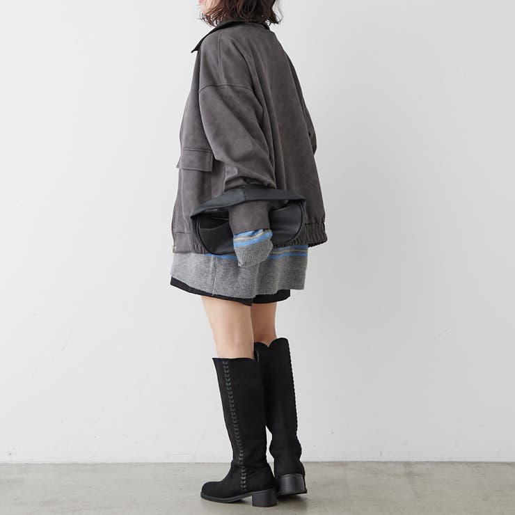 衿合皮ステンカラーブルゾン | RMAF NICE CLAUP / OLIVE des OLIVE | 詳細画像31