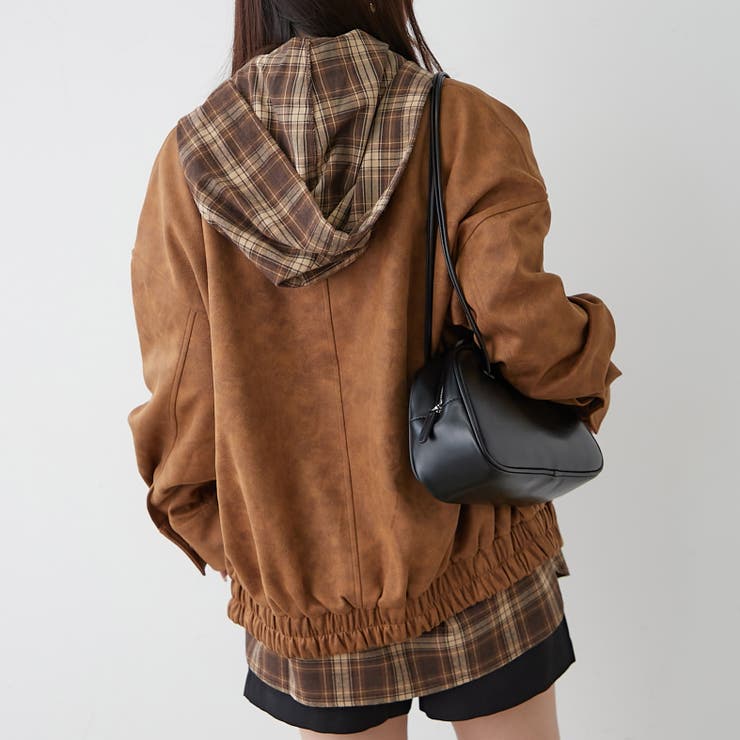 衿合皮ステンカラーブルゾン | RMAF NICE CLAUP / OLIVE des OLIVE | 詳細画像5