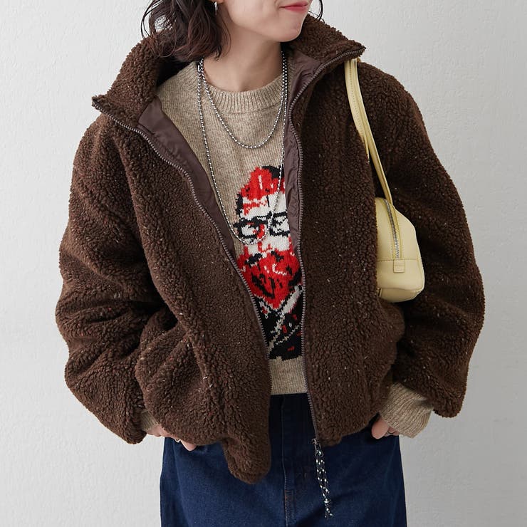 ブラウン | ネップボアブルゾン | RMAF　NICE CLAUP / OLIVE des OLIVE