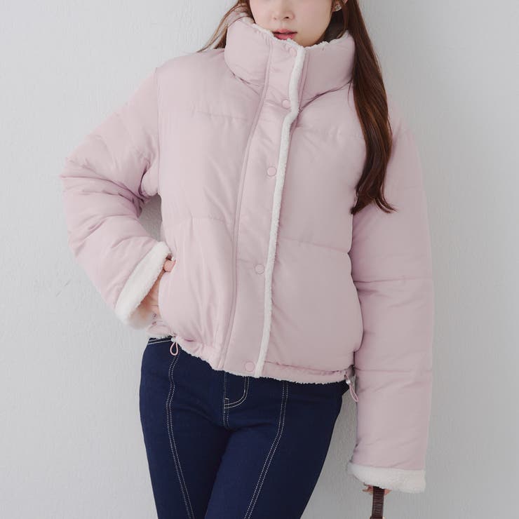 ピンク | 【リバーシブルで着れる】5色展開 中綿ブルゾン | RMAF　NICE CLAUP / OLIVE des OLIVE