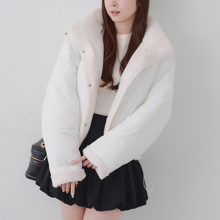 アイボリー | 【リバーシブルで着れる】5色展開 中綿ブルゾン | RMAF　NICE CLAUP / OLIVE des OLIVE