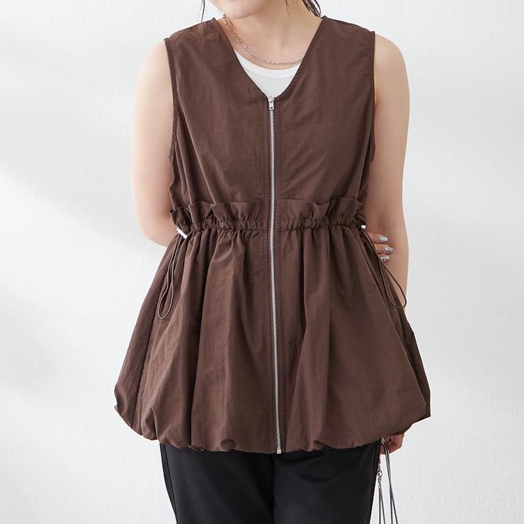 ナイロンバルーンベスト[品番：OLOW0016257]｜RMAF NICE CLAUP / OLIVE