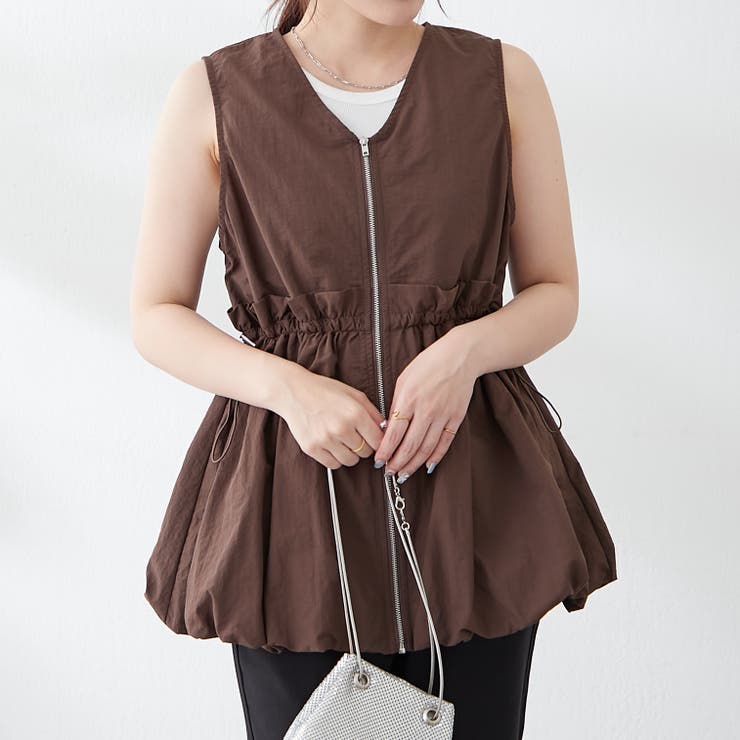 ナイロンバルーンベスト[品番：OLOW0016257]｜RMAF NICE CLAUP / OLIVE