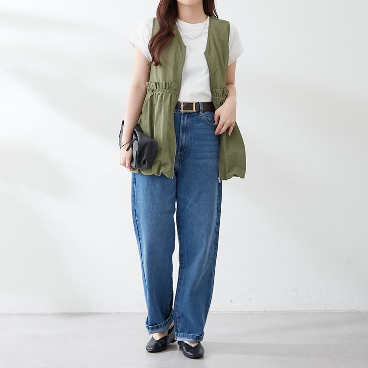 ナイロンバルーンベスト[品番：OLOW0016257]｜RMAF NICE CLAUP / OLIVE