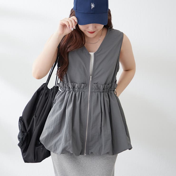 ナイロンバルーンベスト[品番：OLOW0016257]｜RMAF NICE CLAUP / OLIVE