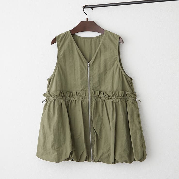 ナイロンバルーンベスト[品番：OLOW0016257]｜RMAF NICE CLAUP / OLIVE